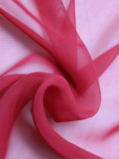 Chiffon polyester bordeaux clair - P58