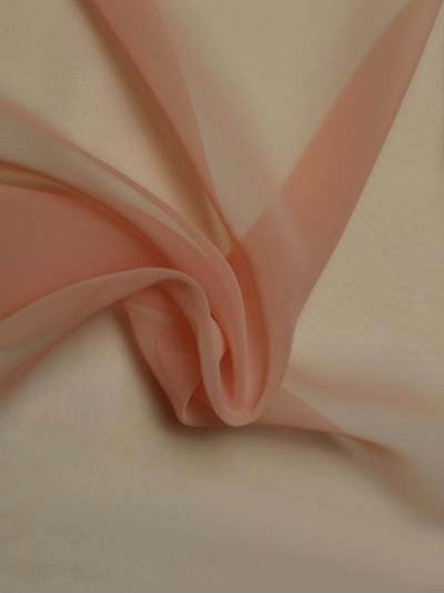 Mousseline de polyester saumon - P58