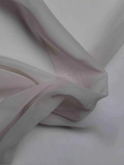 Mousseline de polyester rose coquillage - P58
