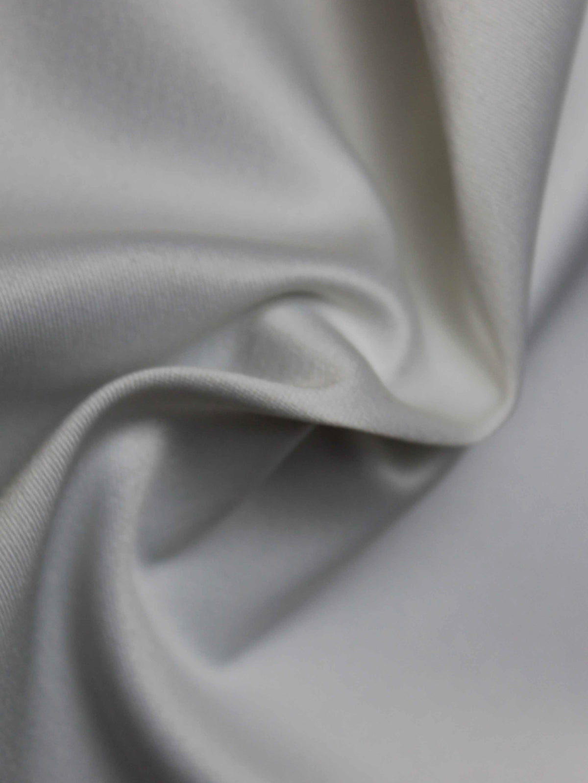 Pale Ivory Polyester Lycra Duchess Satin - P83