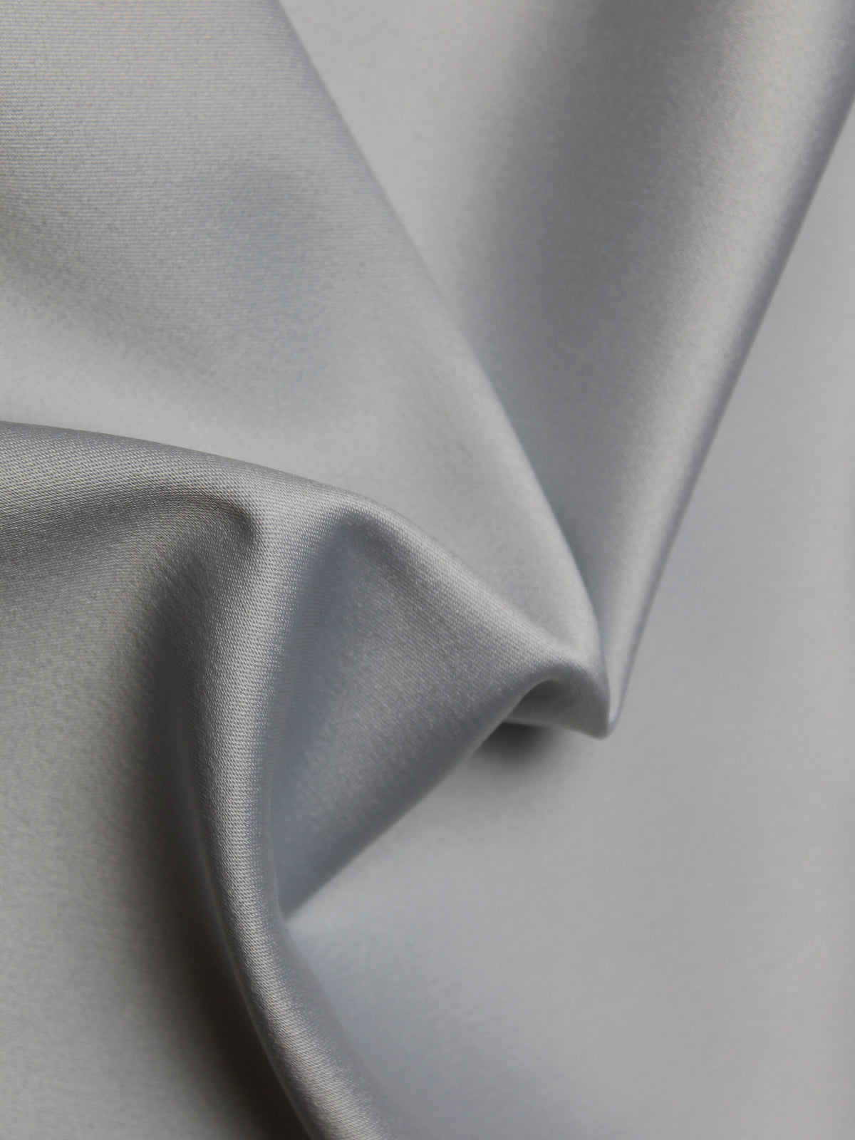 Silver Polyester Lycra Duchess Satin - P83
