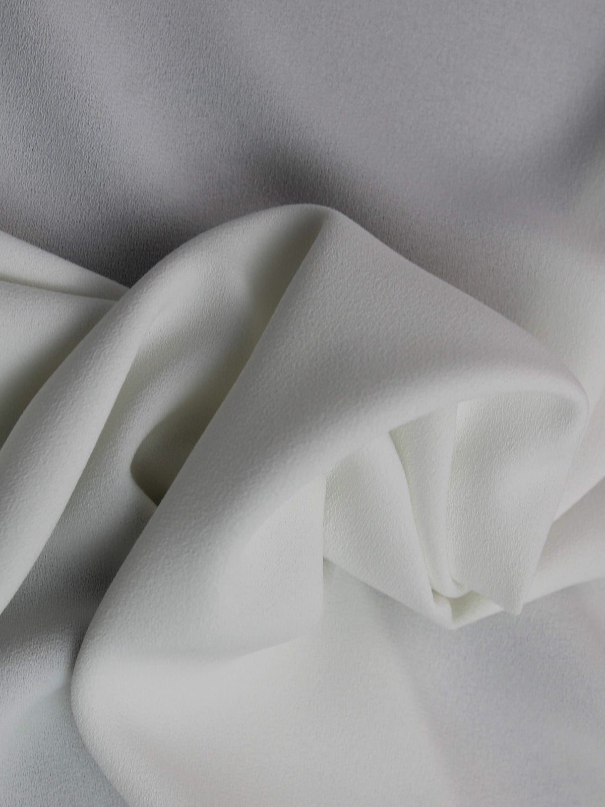 S Ivory Eco Polyester Stretch Crepe - PB4006