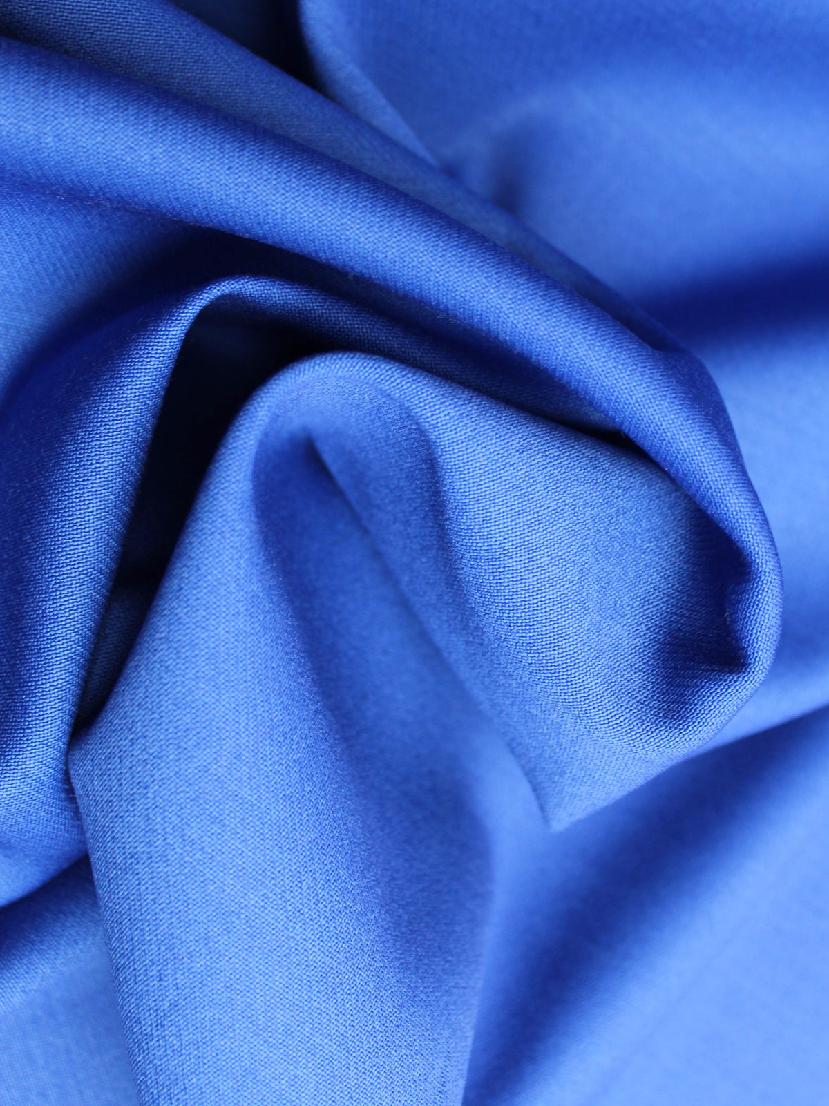 Crêpe de laine italienne extensible bleu roi - PH4002