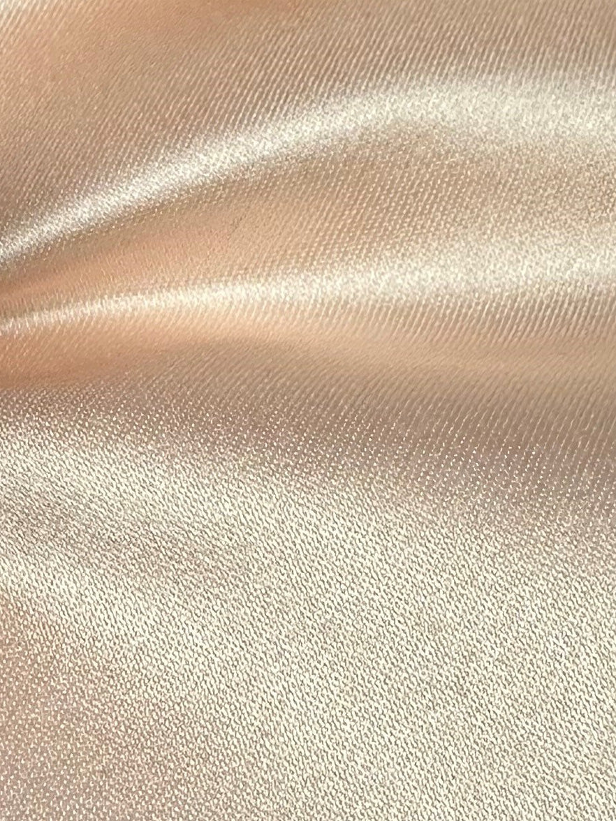 Satin Polyester Pêche - Classique