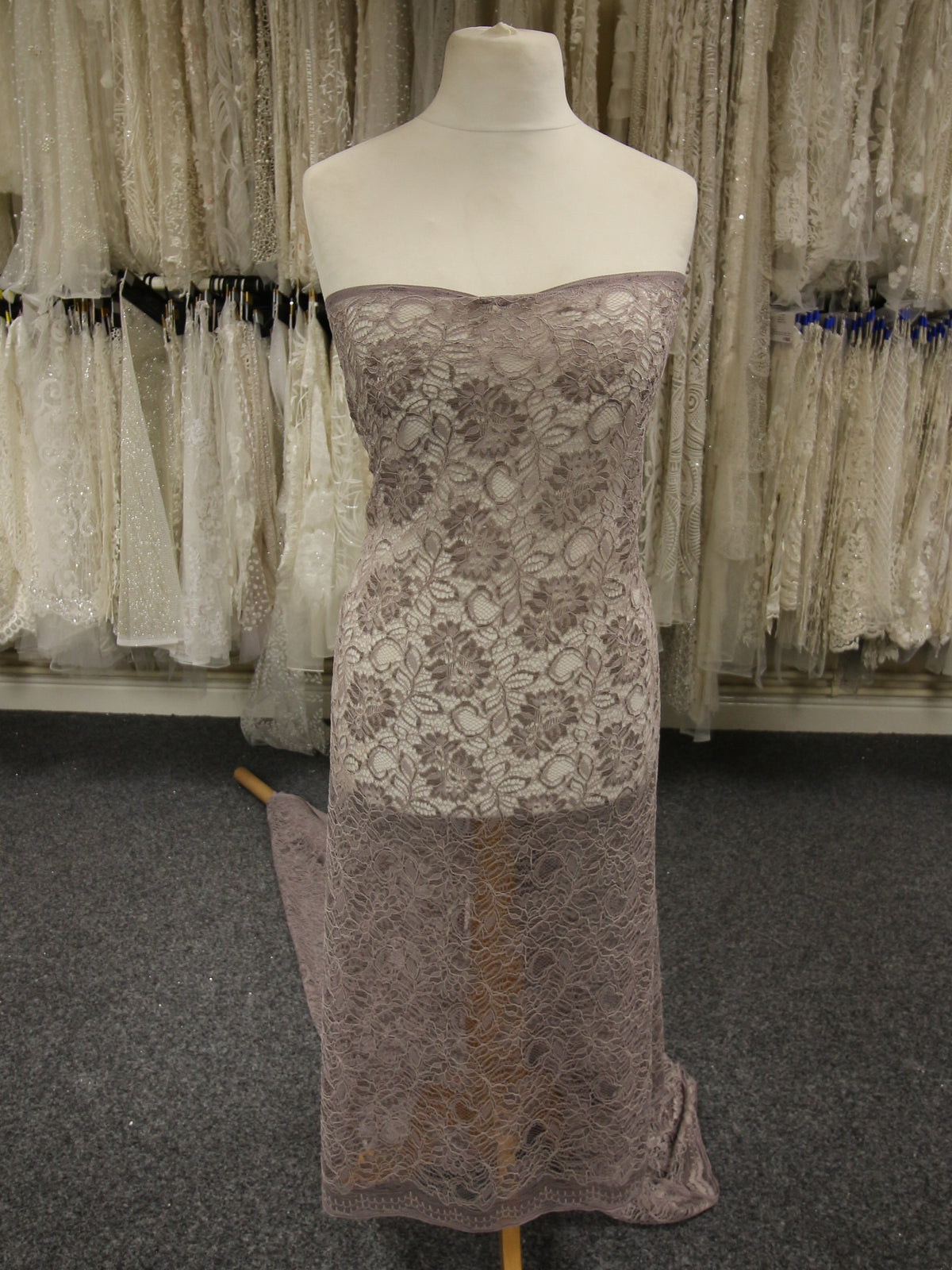 Dentelle Cordon Gris Étain - Sinead