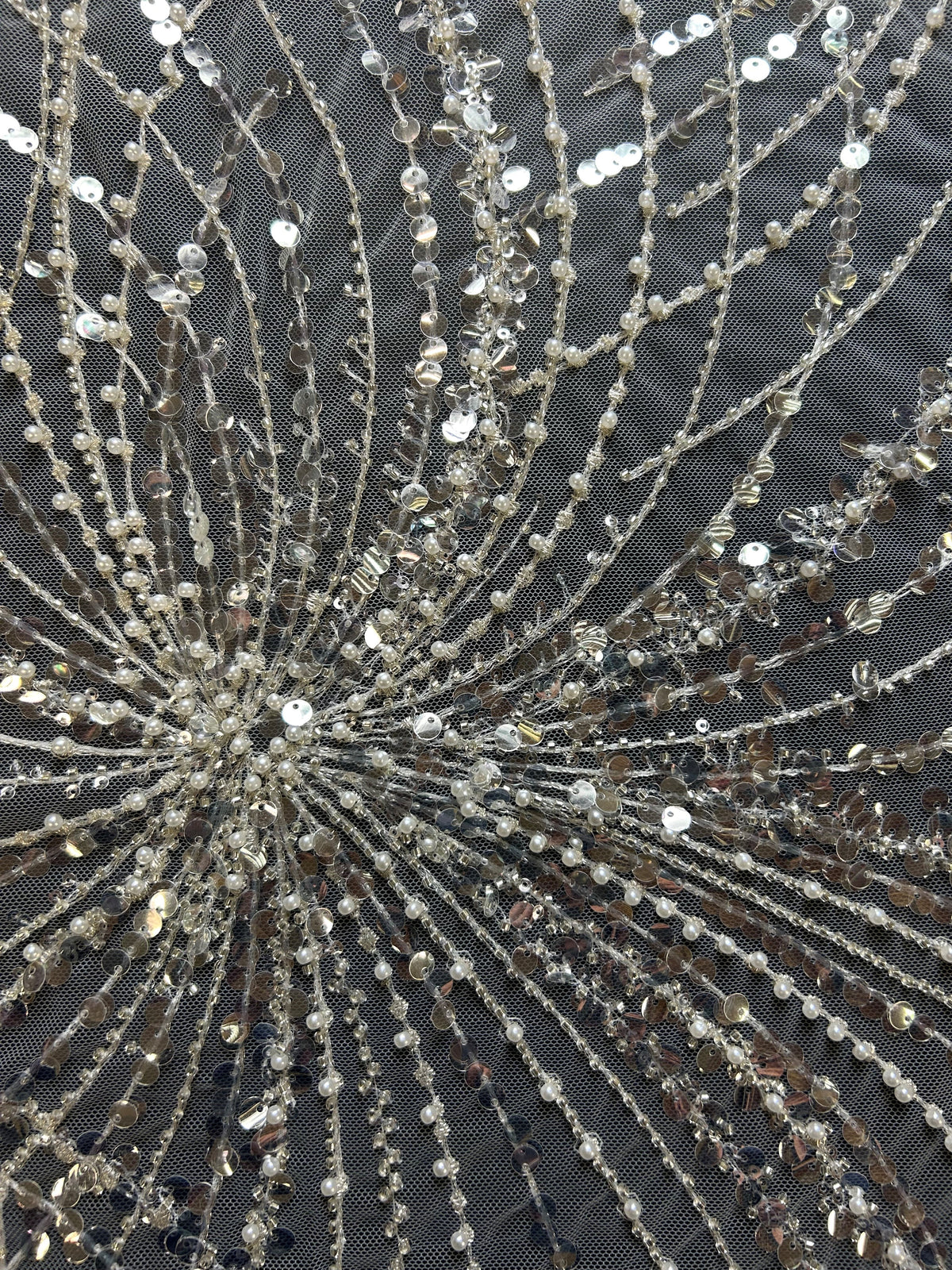 Tulle embelli ivoire - Pia