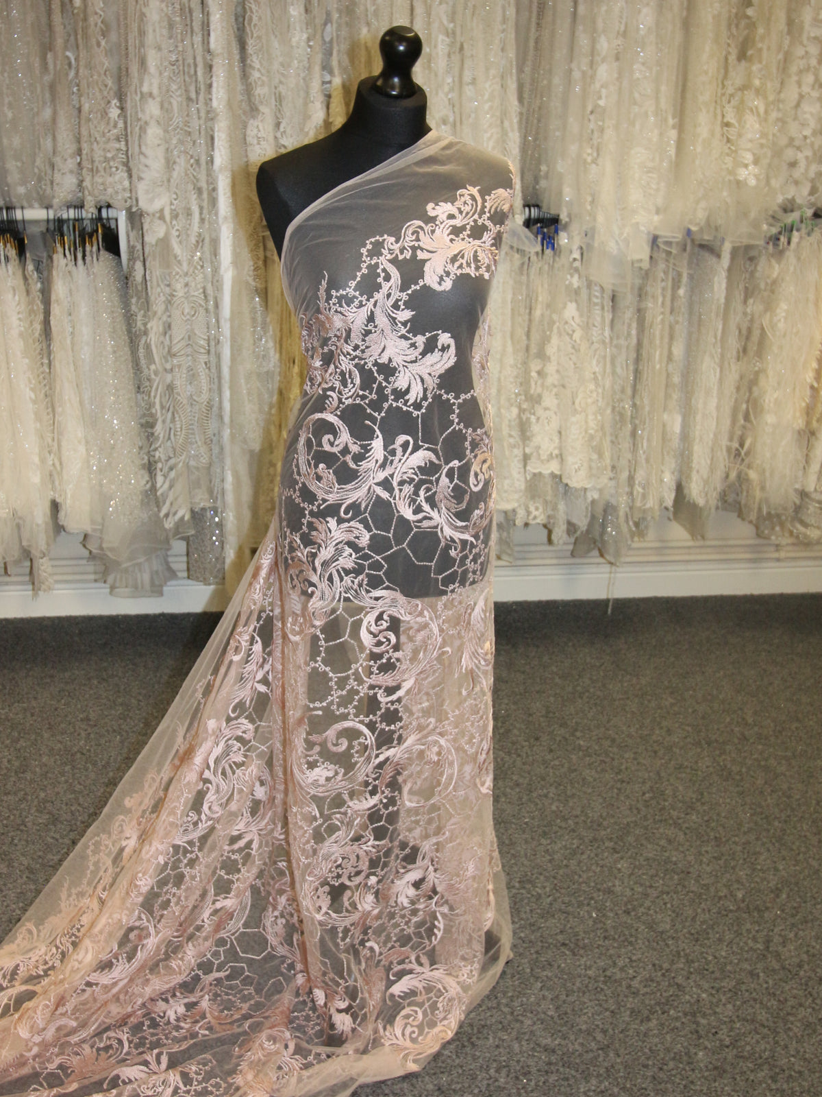 Dentelle Broderie Rose - Sortil