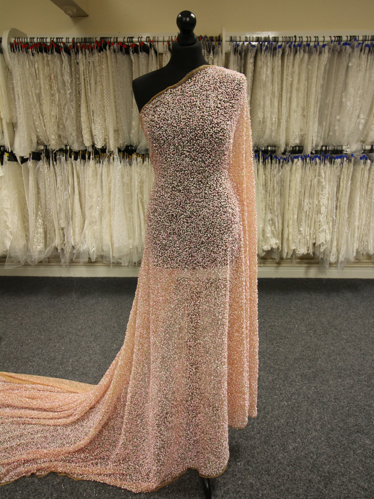 Dentelle Rose Paillettes - Zainab