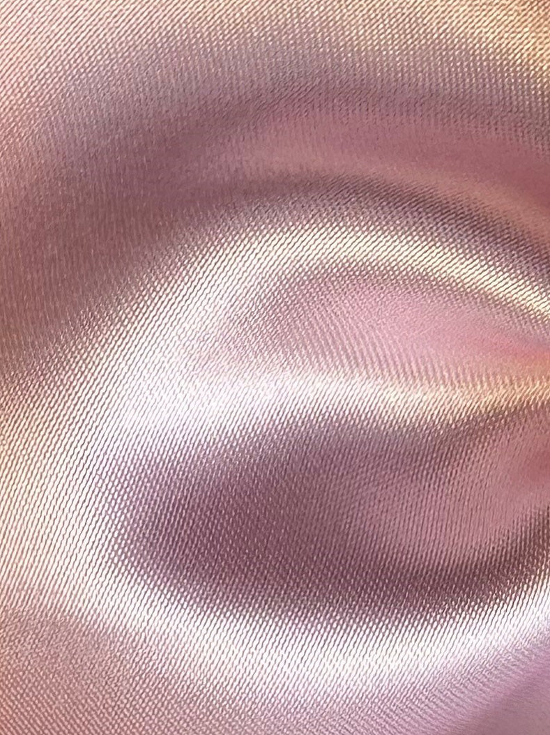 Satin de polyester rose - Flamenco