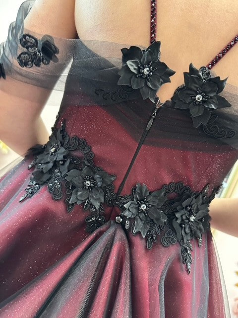Dentelle perlée noire - Quinn