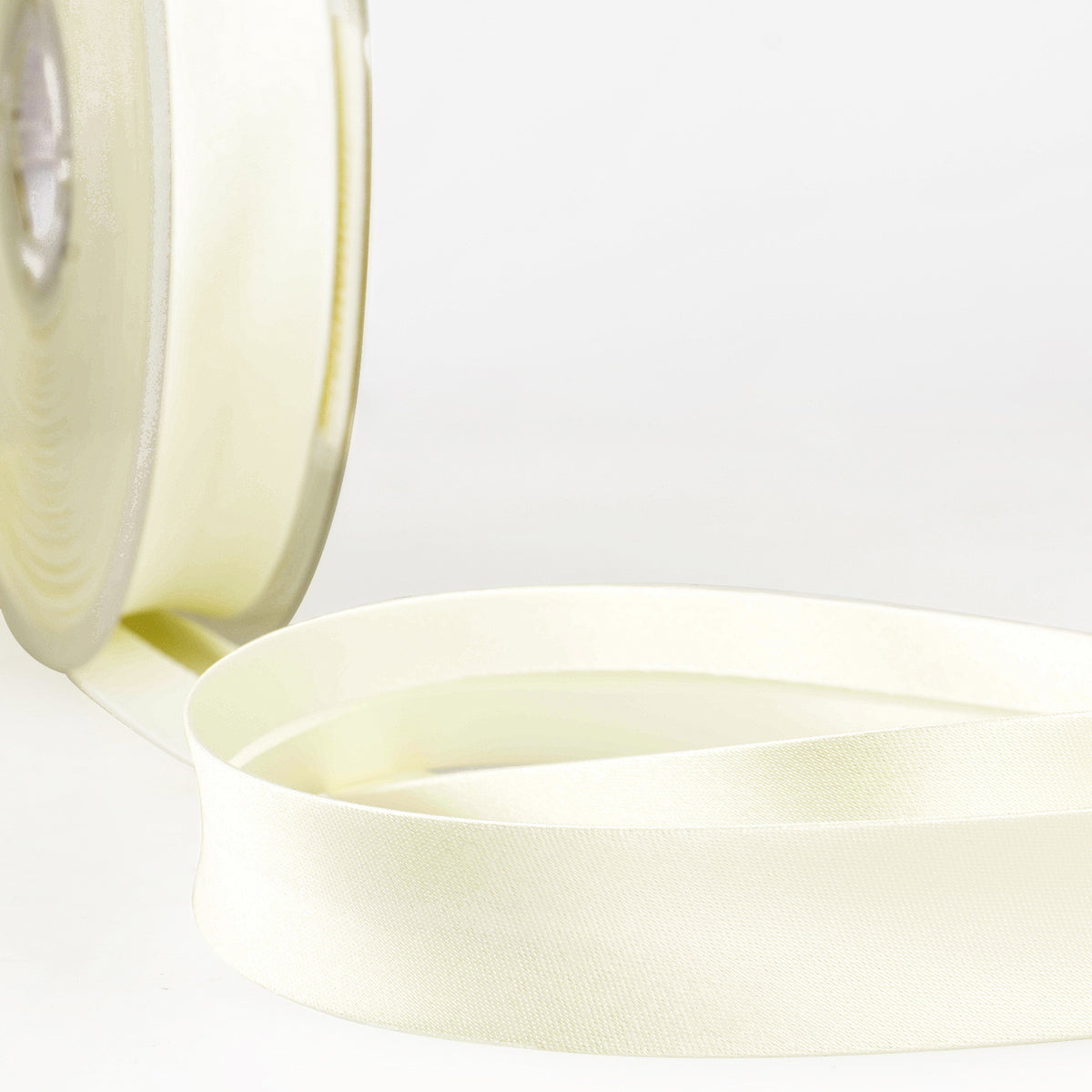 Biais en satin blanc ivoire - RK1020