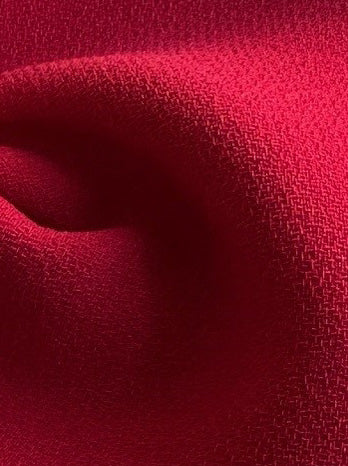 Crêpe de polyester rouge - Prestige (CF)