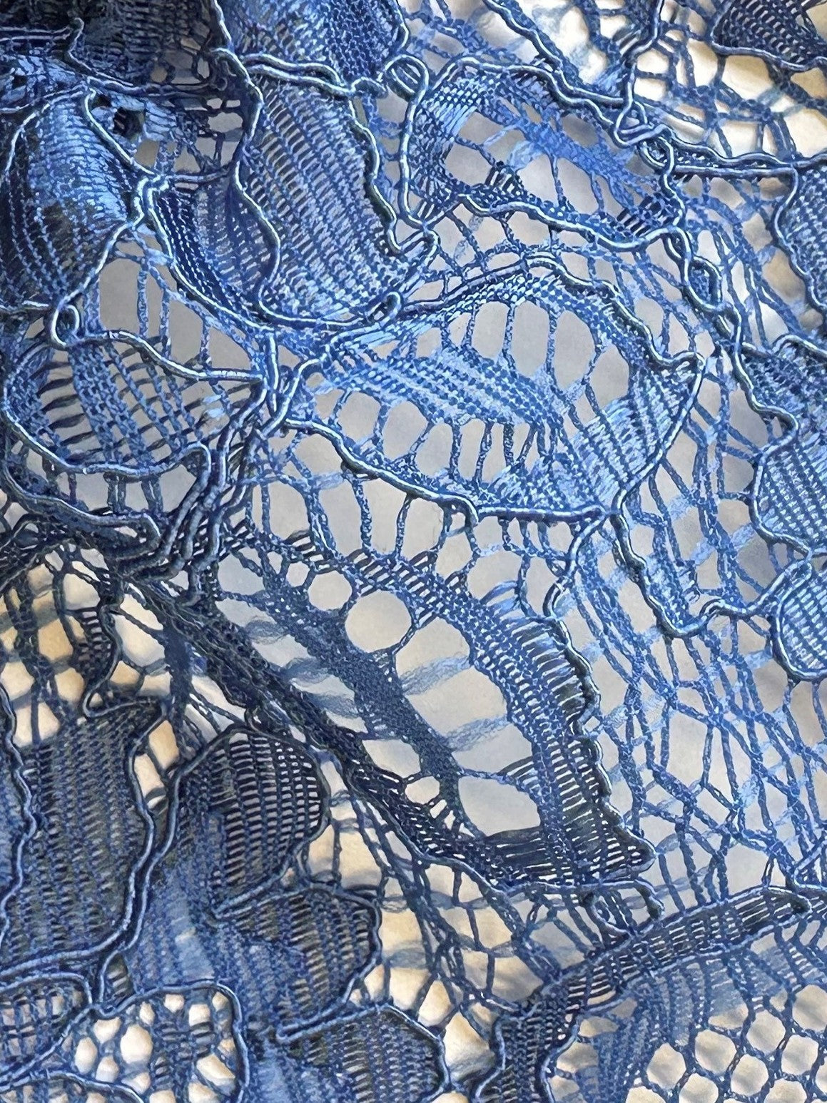 Dentelle Cordée Bleu Riviera - Tocca