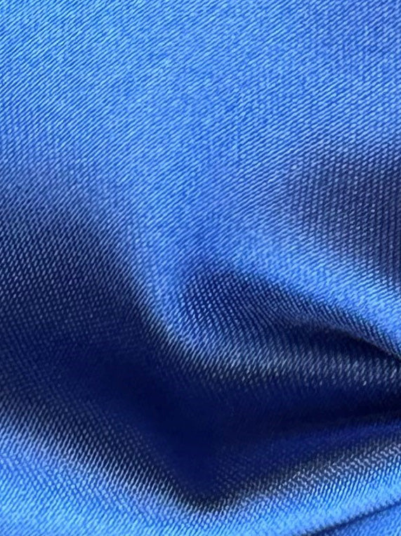 Satin de polyester royal - Flamenco