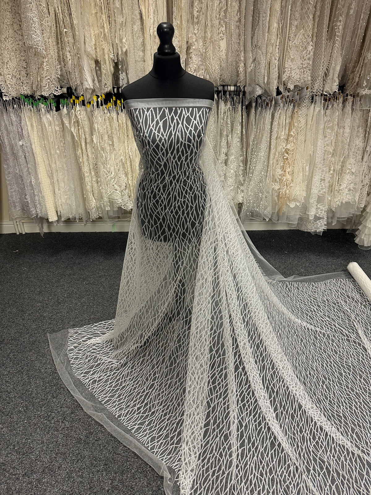 Tulle pailleté ivoire - Sparte