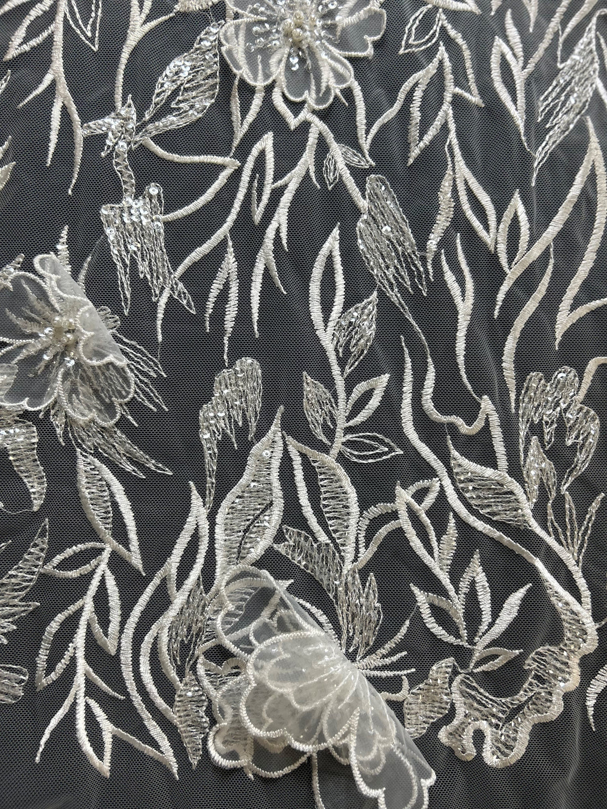 Dentelle 3D Ivoire - Saga