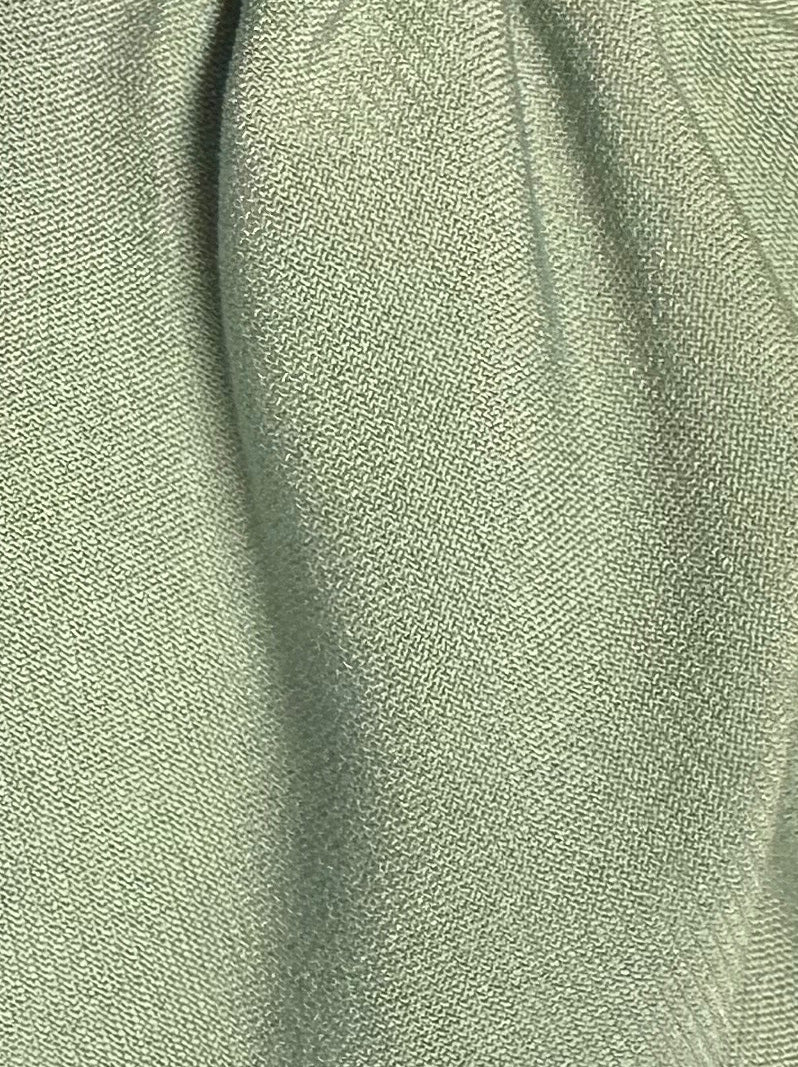 Crêpe extensible en polyester vert sauge - Roumanie