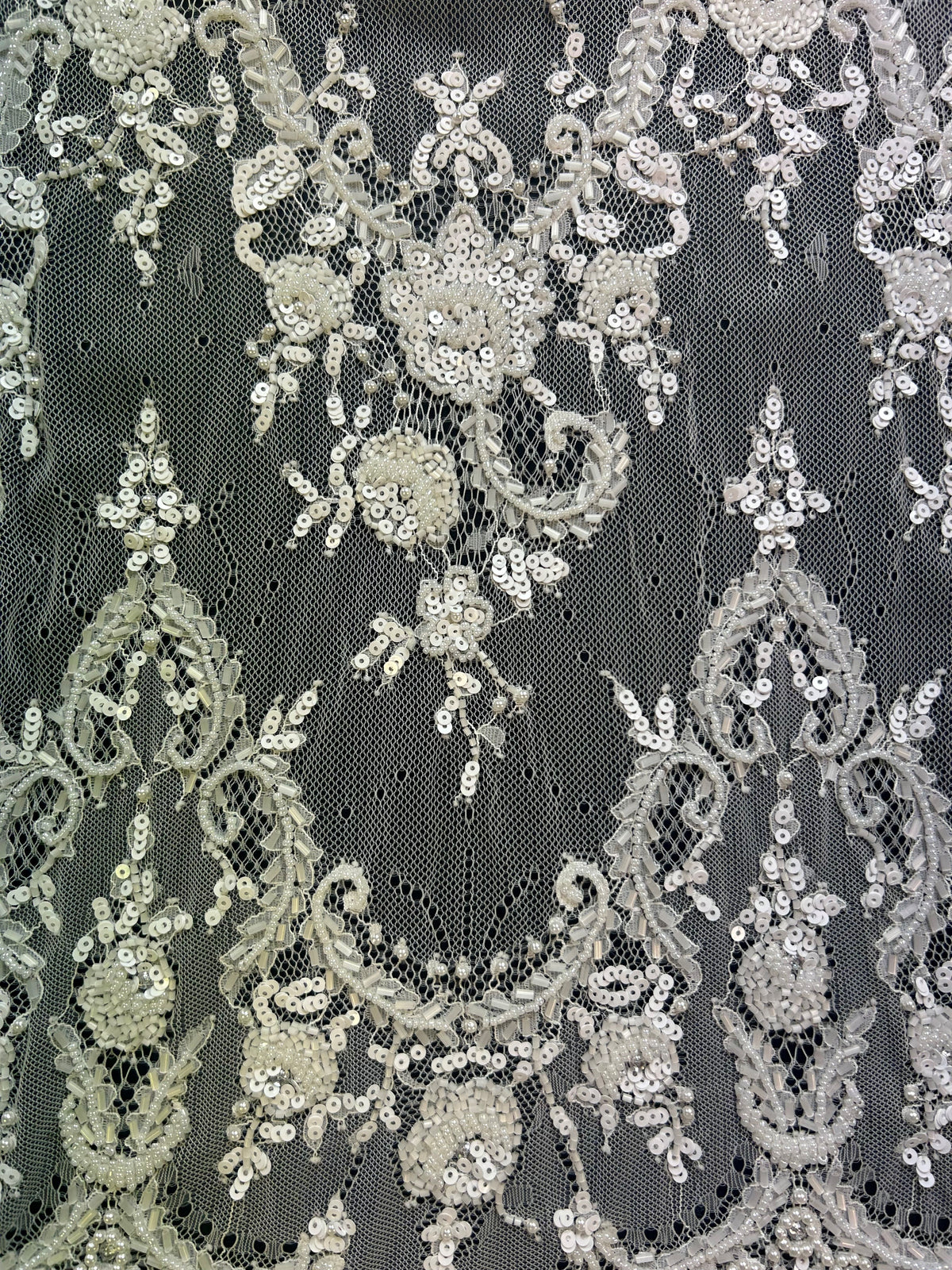 Dentelle Perlée Main Ivoire - Sandra