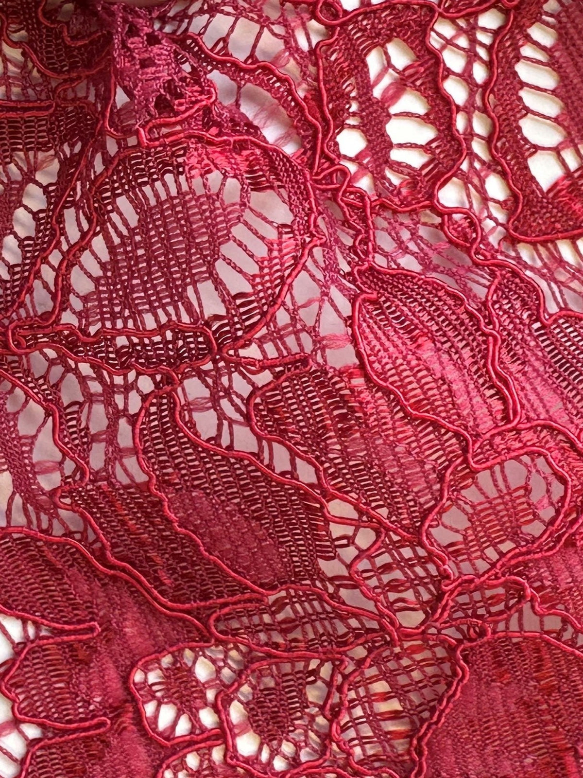 Dentelle écarlate à cordons - Tocca