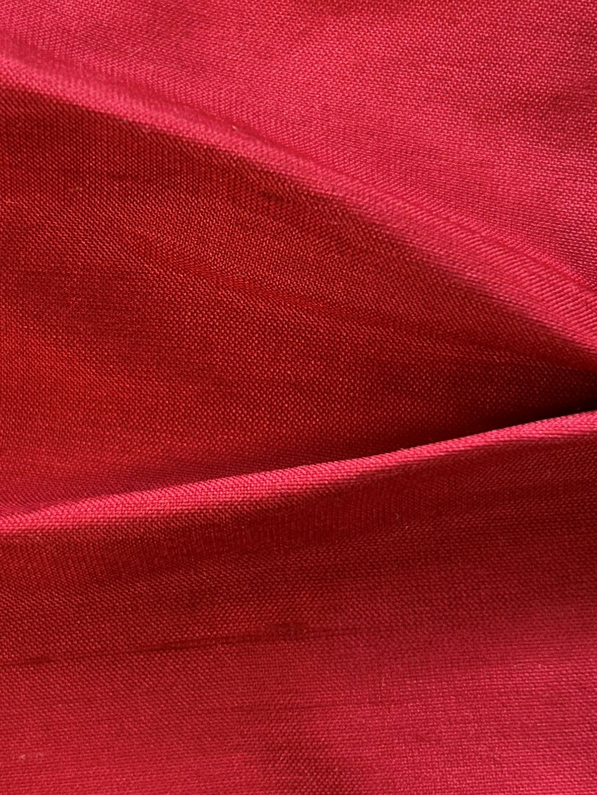 Dupion de soie écarlate - Cameo