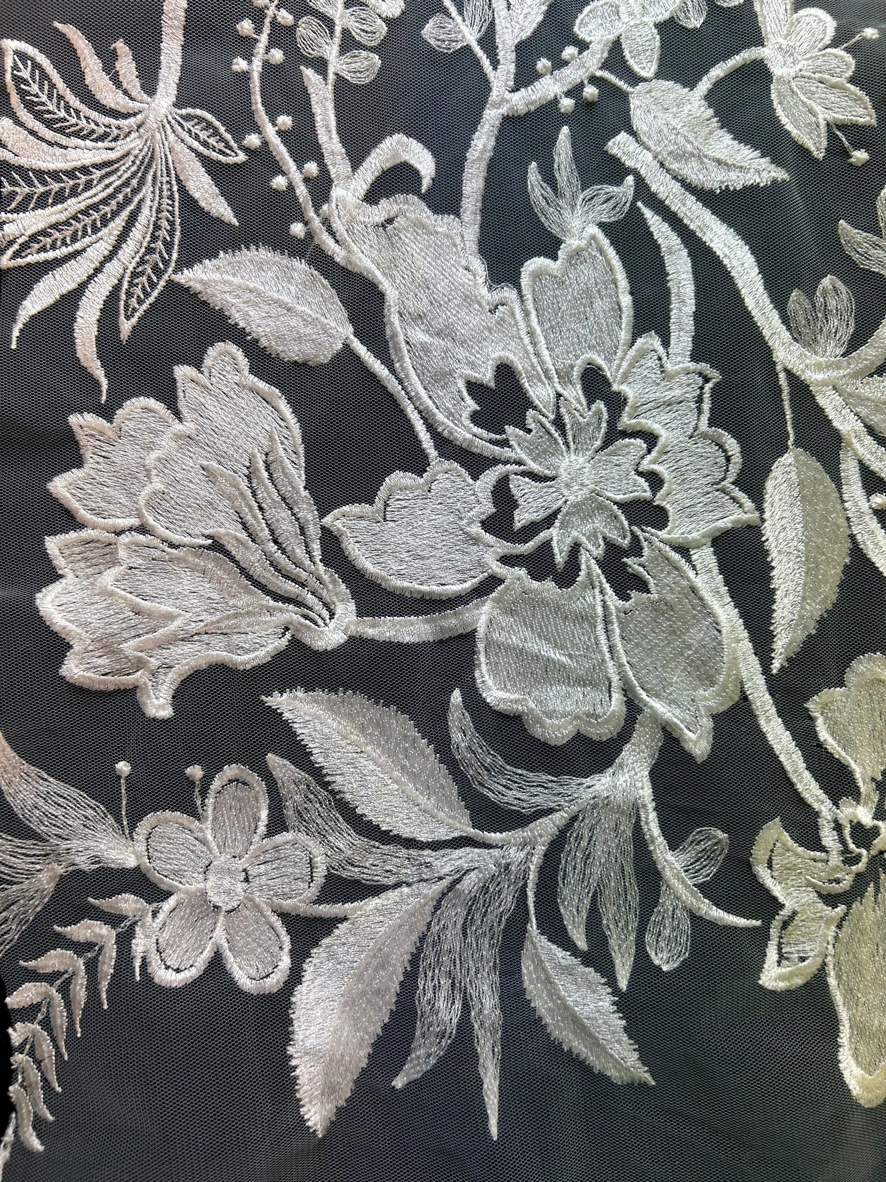 Dentelle Brodée Ivoire - Sheena