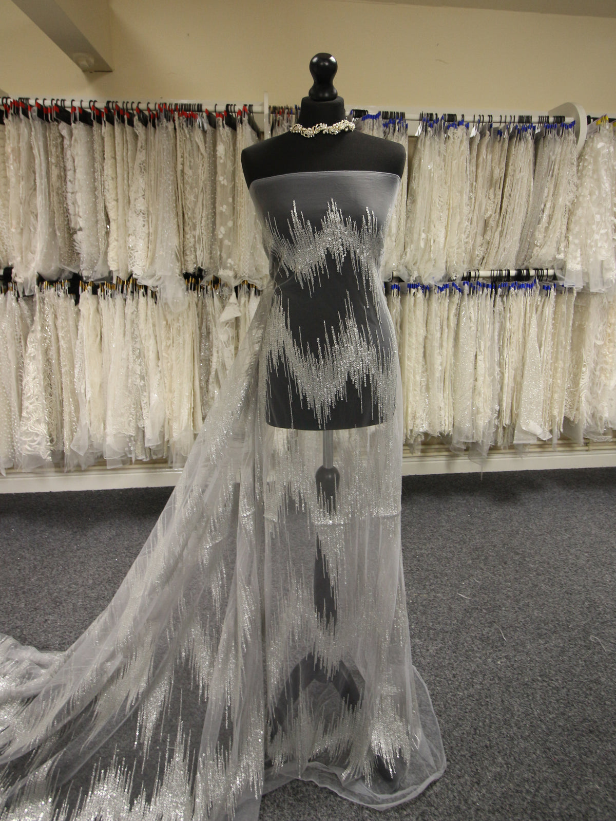 Tulle pailletté argenté - Twilight