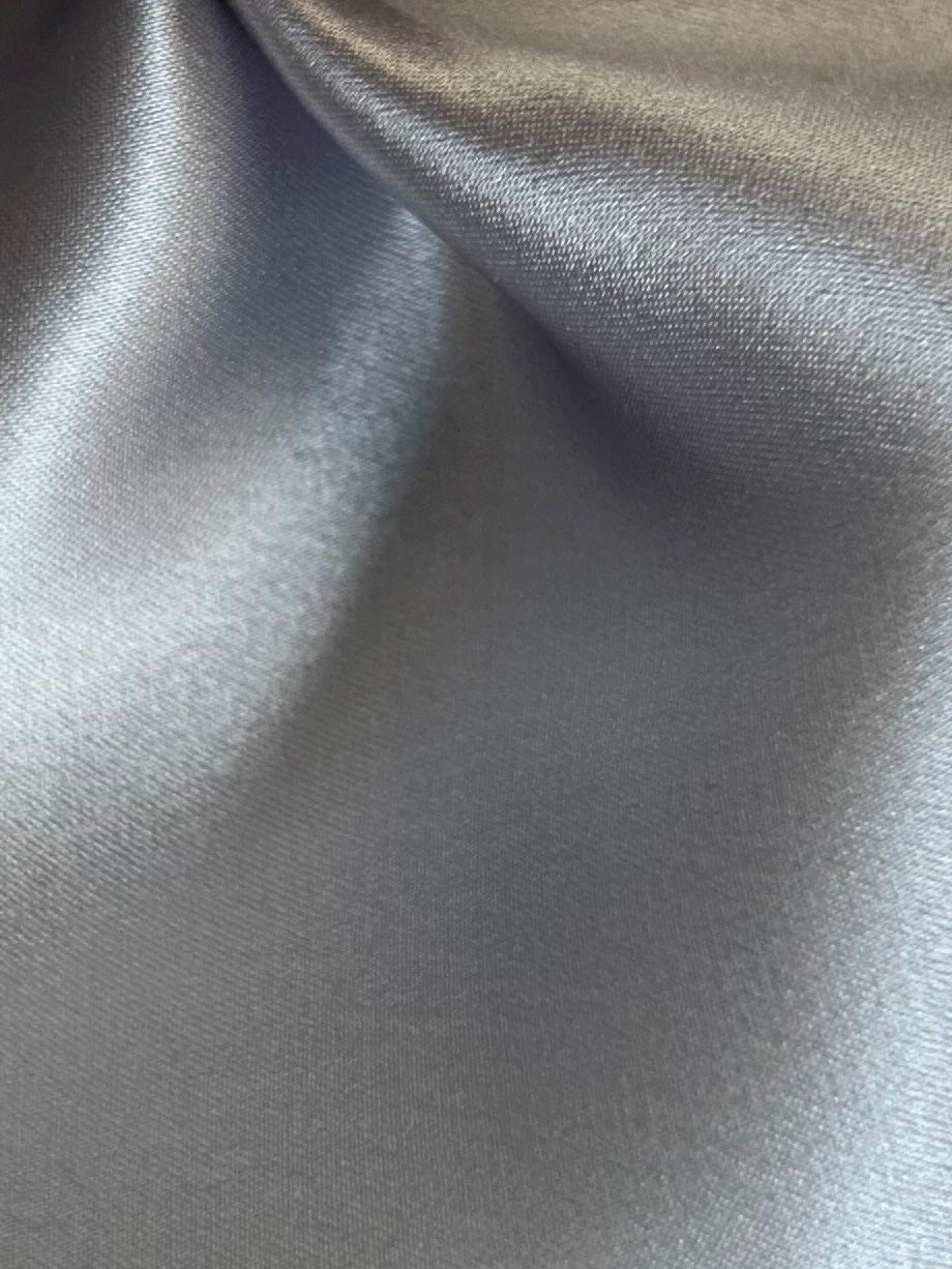 Satin de Soie Argenté - Splendeur