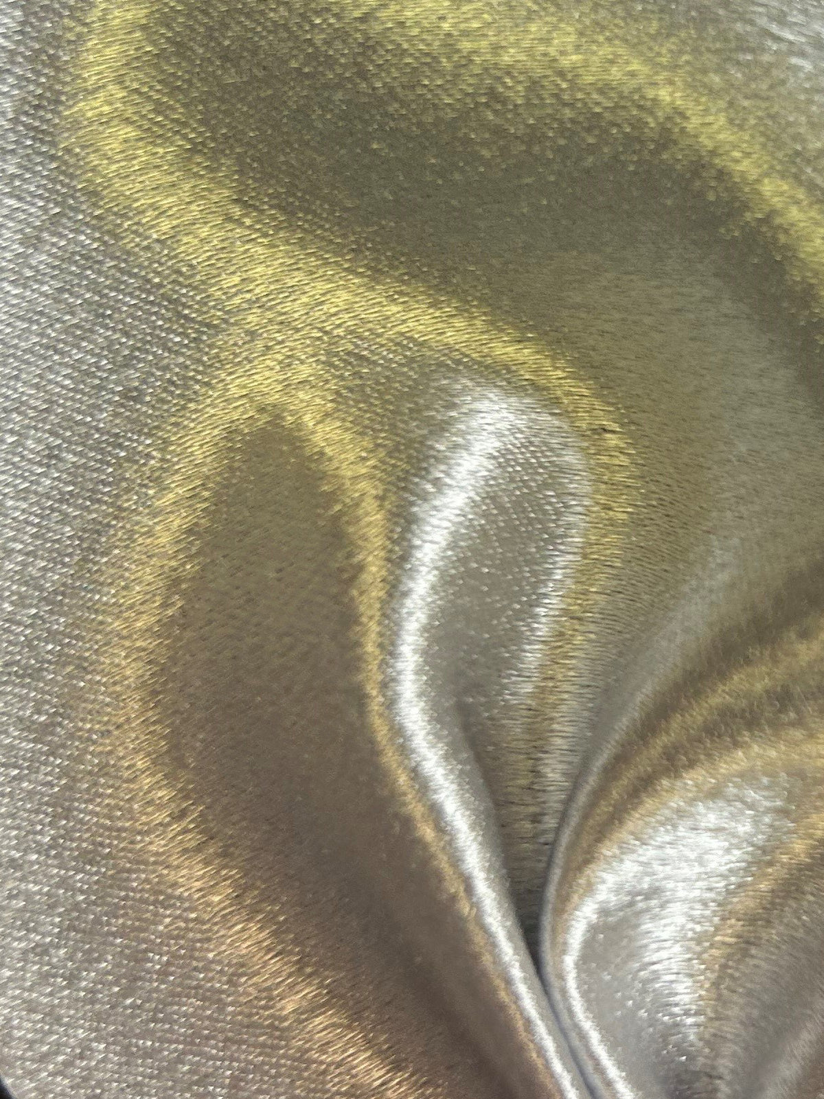 Satin Crêpe Polyester Argenté - Desire