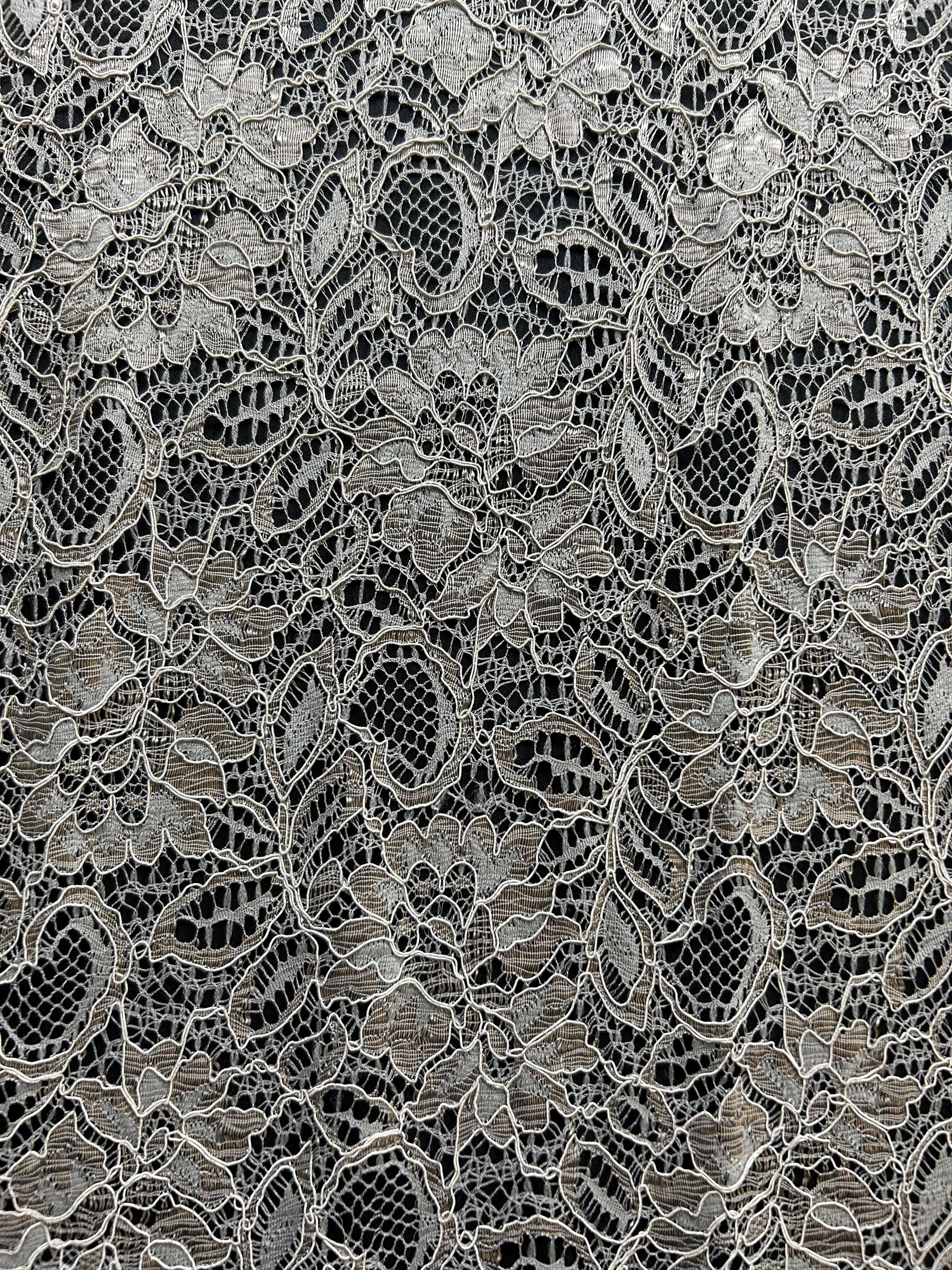 Dentelle Cordon Gris Étain - Sinead