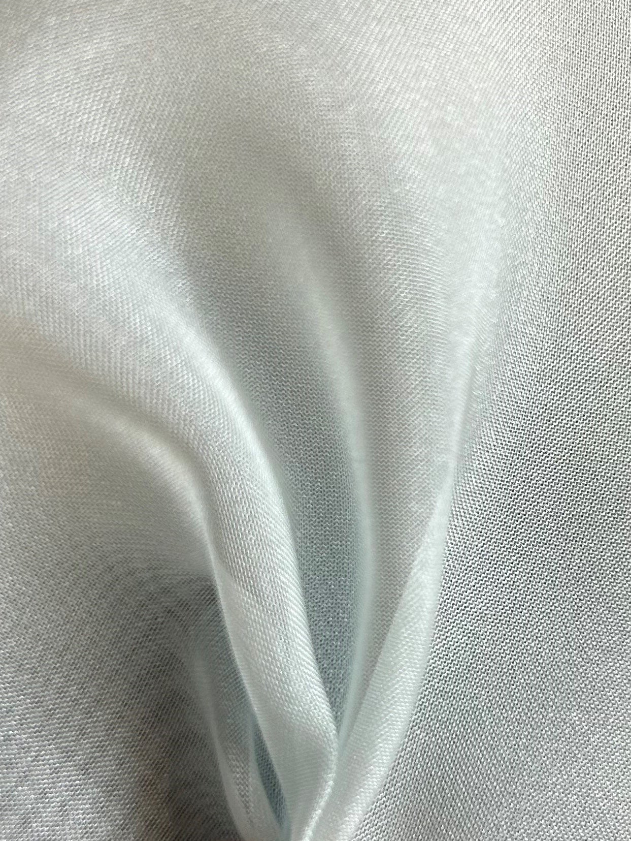 Mousseline de Polyester Bleu Ciel - Honesty