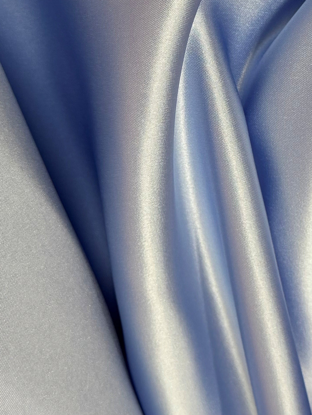 Satin Duchesse Polyester Bleu Ciel - Contessa