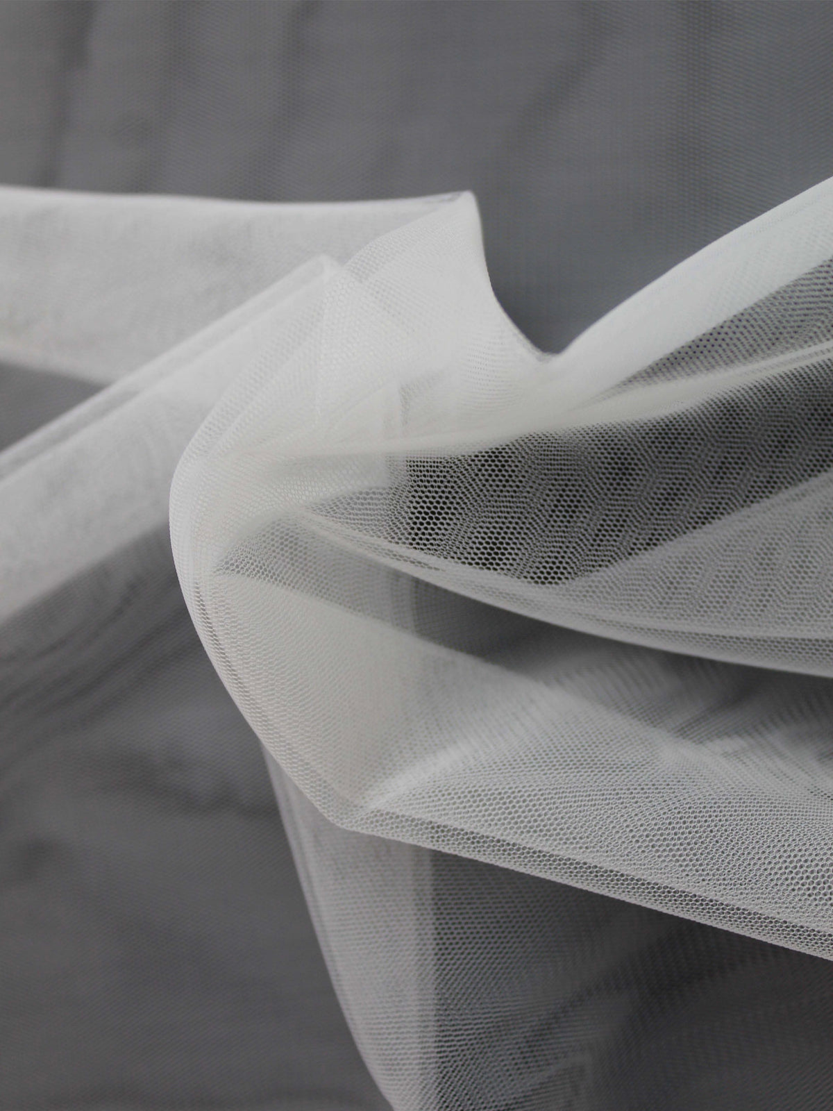 Tulle extensible ivoire clair - TU0003