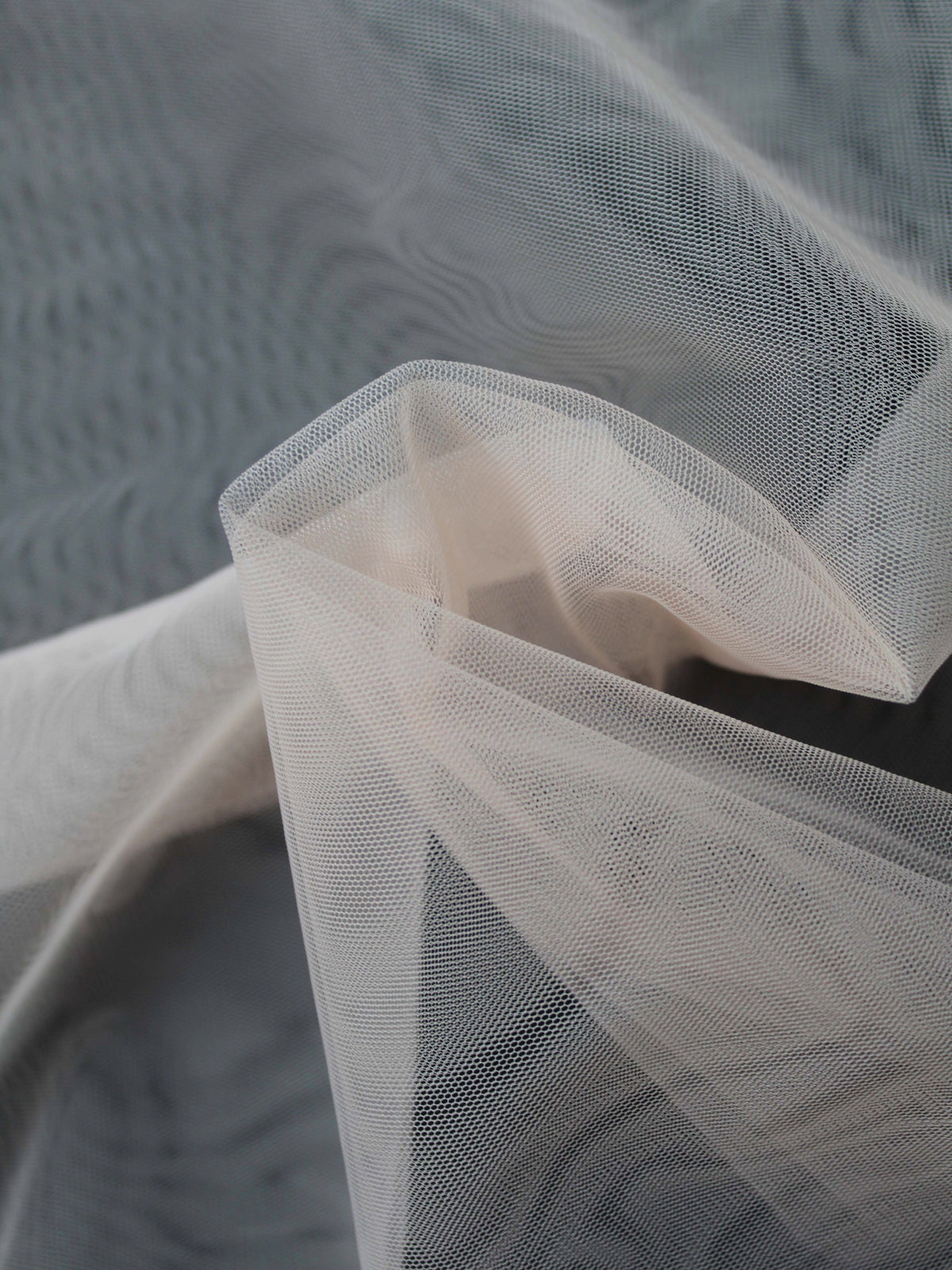 Tulle extensible corail clair - TU0003