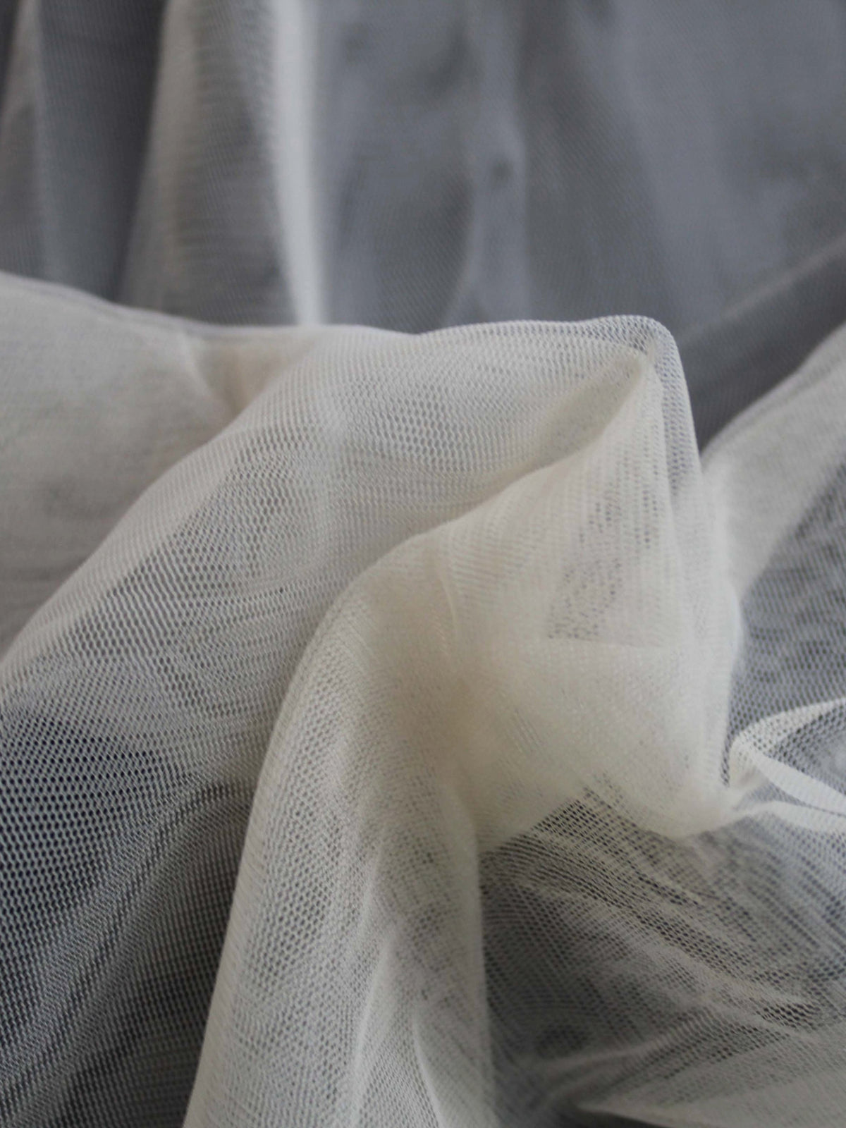 Tulle extensible couleur café - TU0003