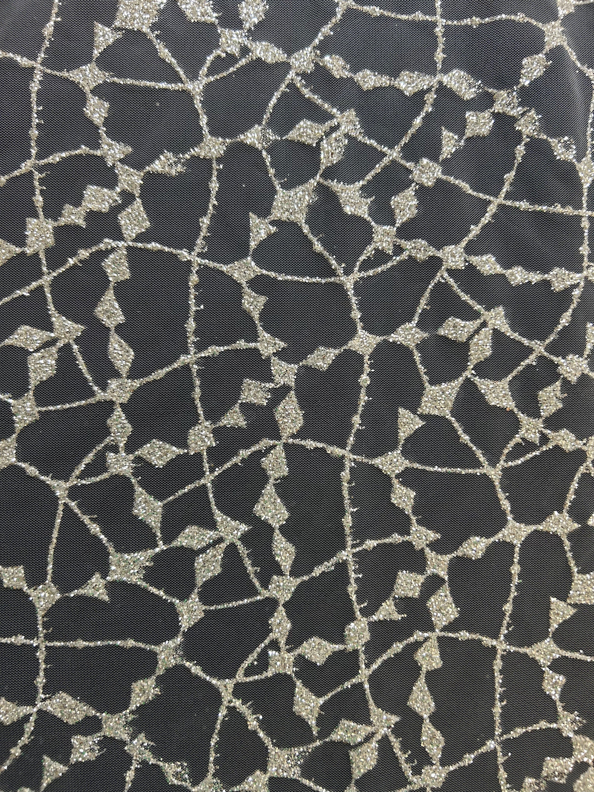 Tulle pailleté ivoire - Trance