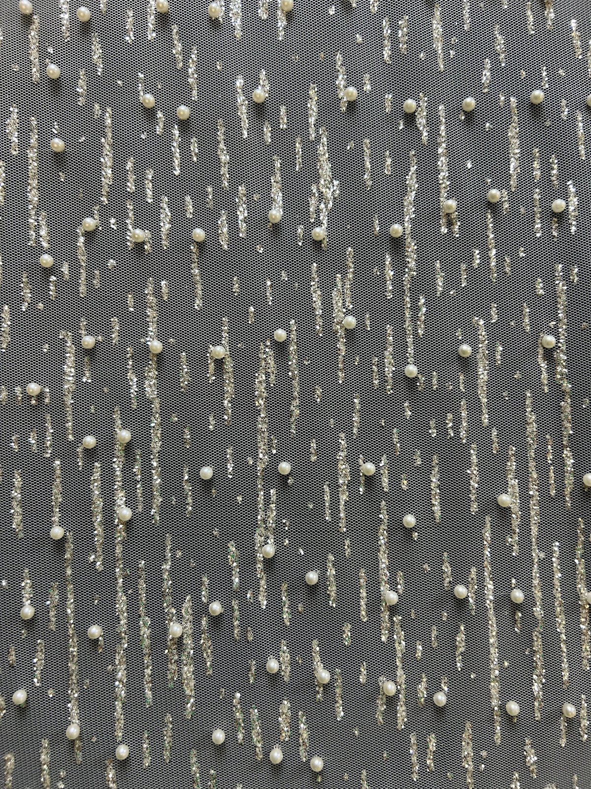 Dentelle ivoire à paillettes - Troy