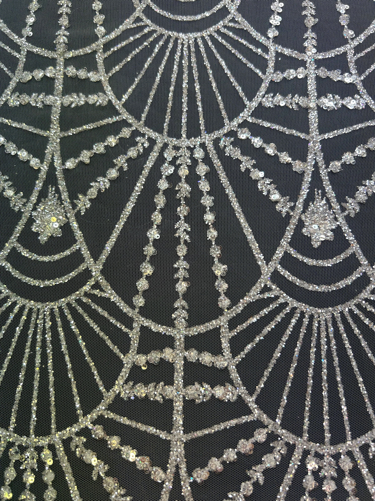 Dentelle pailletée ivoire - Whisper