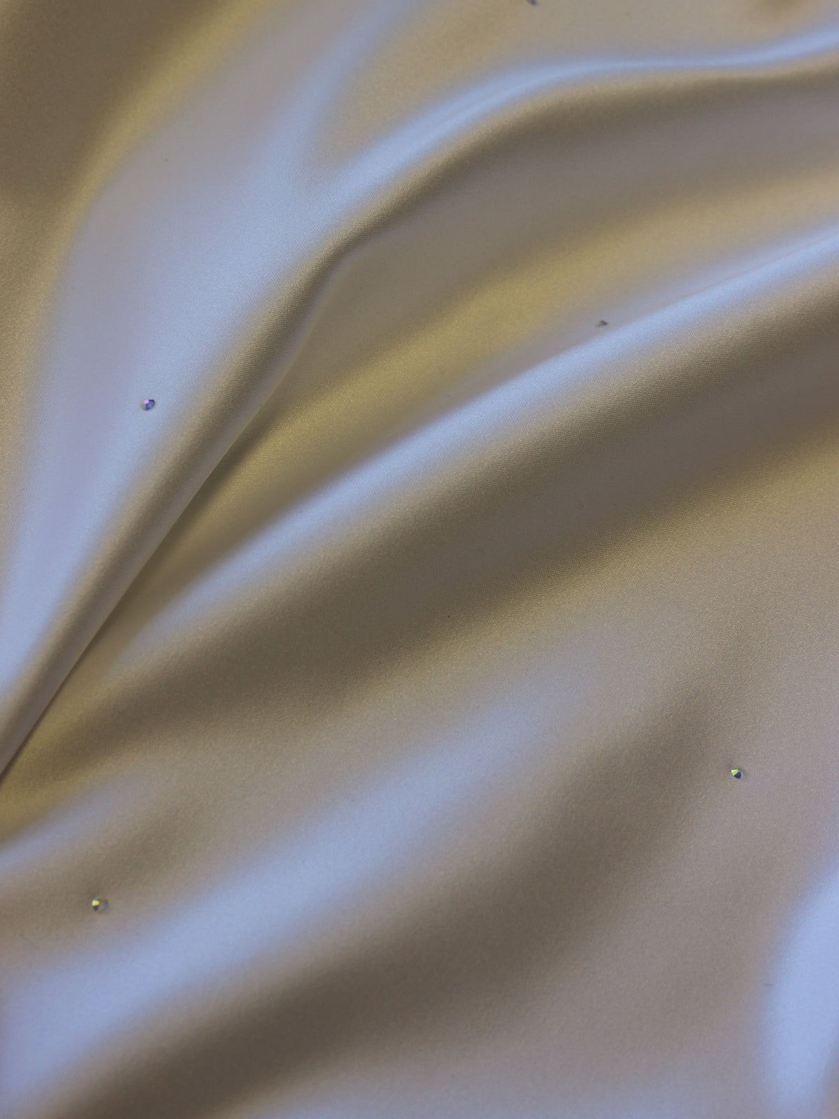 Satin Duchesse cristallisé blanc - Détachement