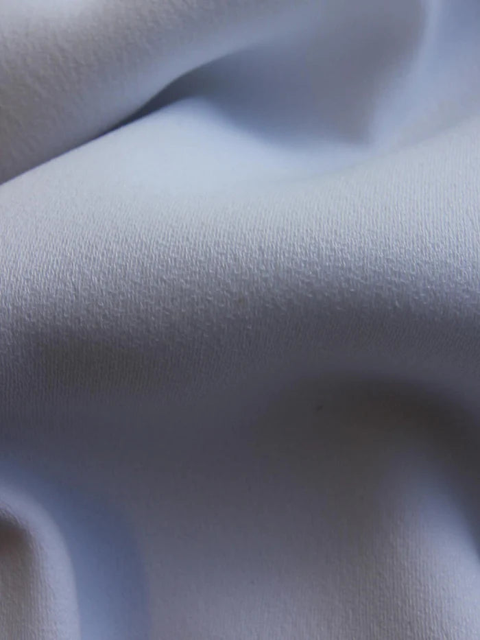 Crêpe Polyester Blanc - Curiosité