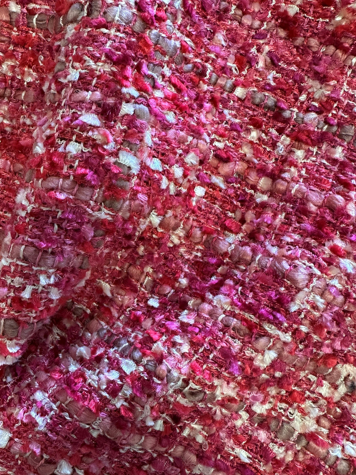 Wine Viscose Textured Fabric - Guru