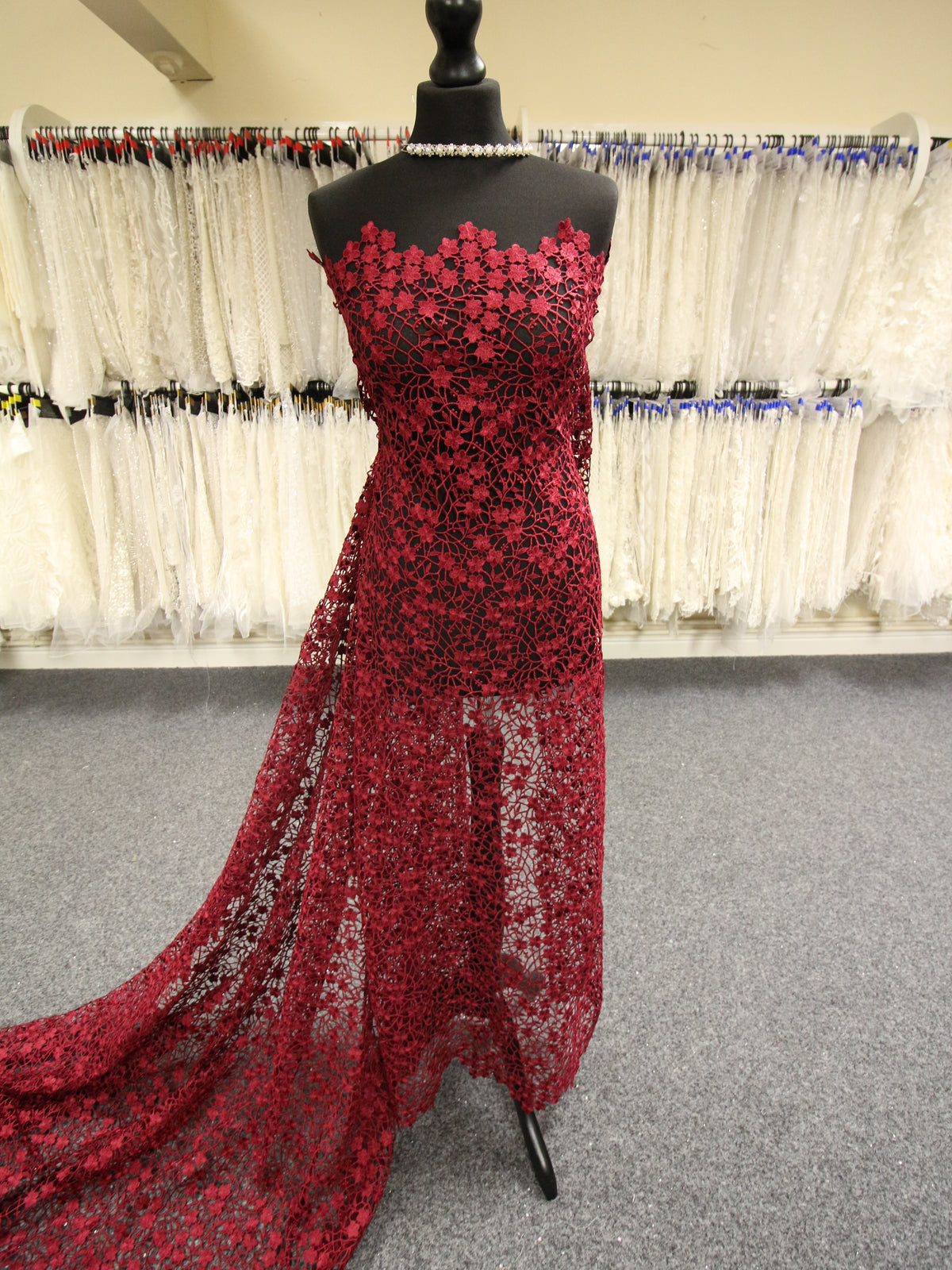 Dentelle Guipure Vin - Ebba