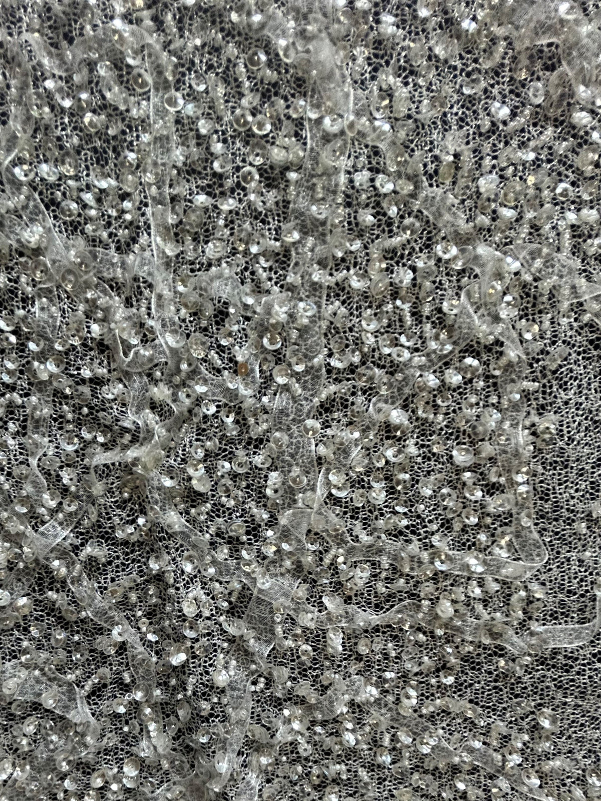 Dentelle Ruban Paillettes Ivoire - Yamina