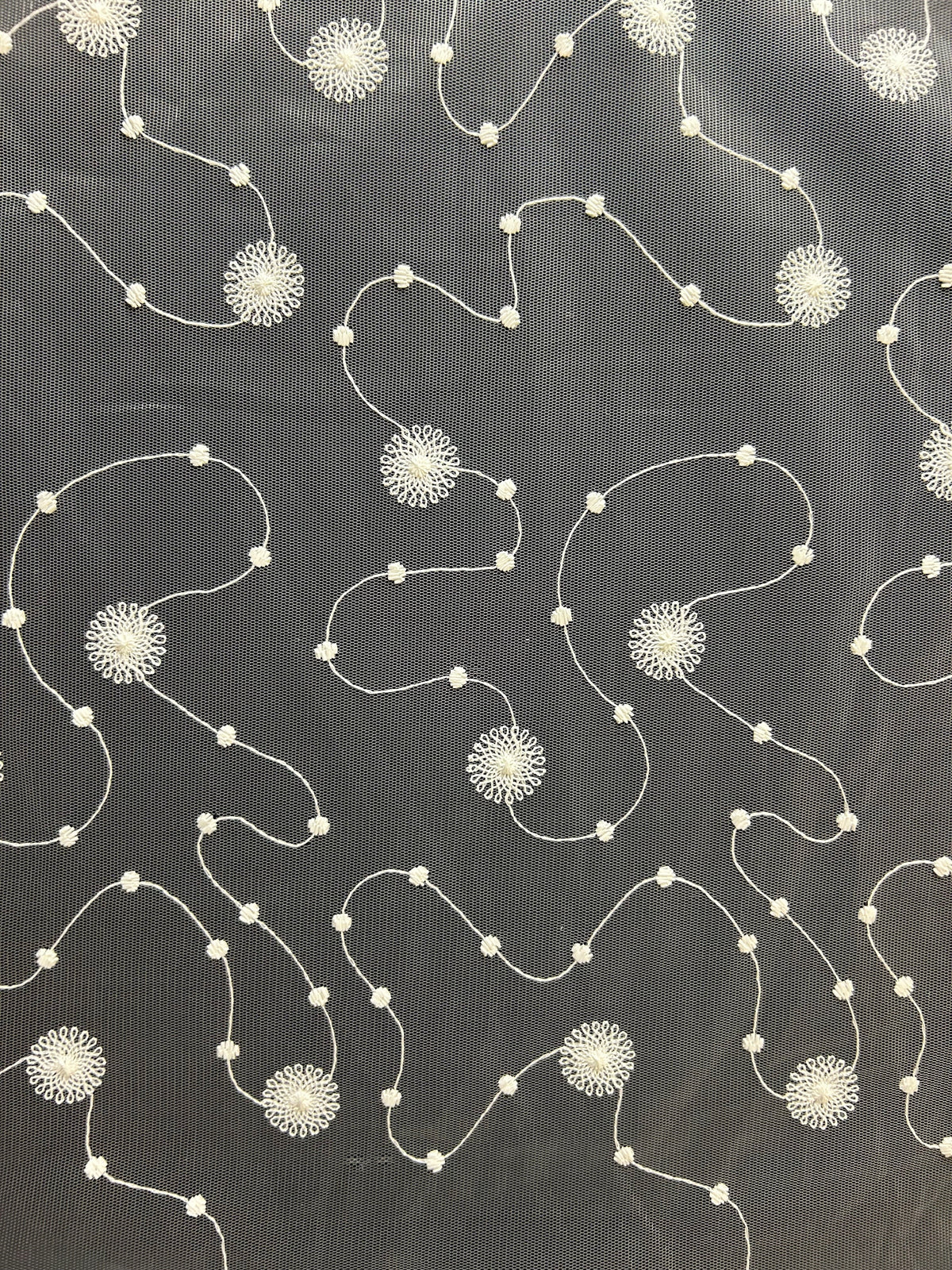 Dentelle Brodée Ivoire - Yara