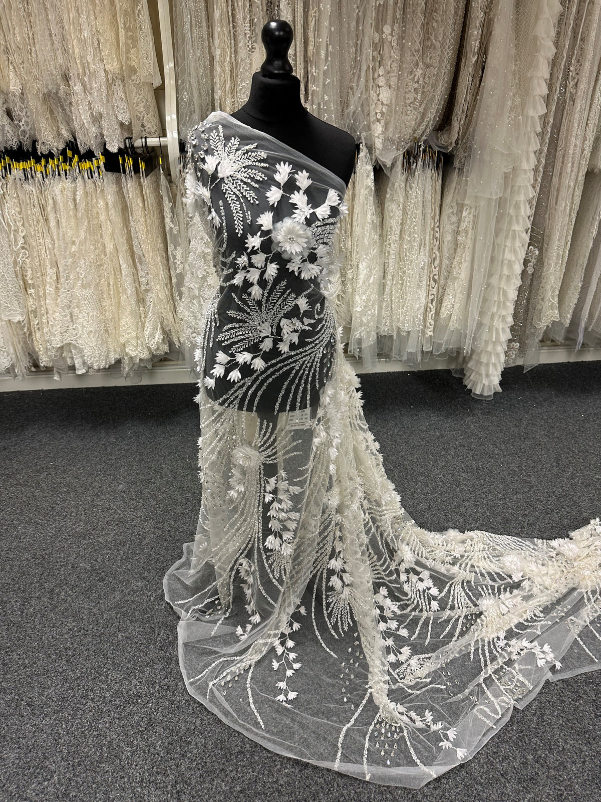 Dentelle de mariée 3D ivoire - Winnifred