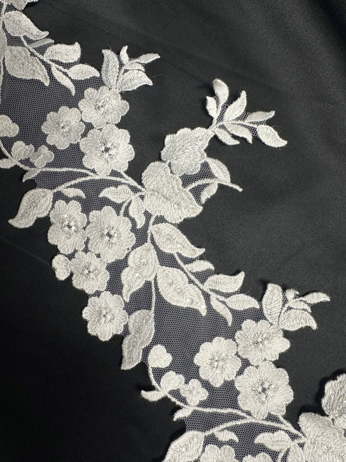 Ivory Sequin Lace Trim - Giddy