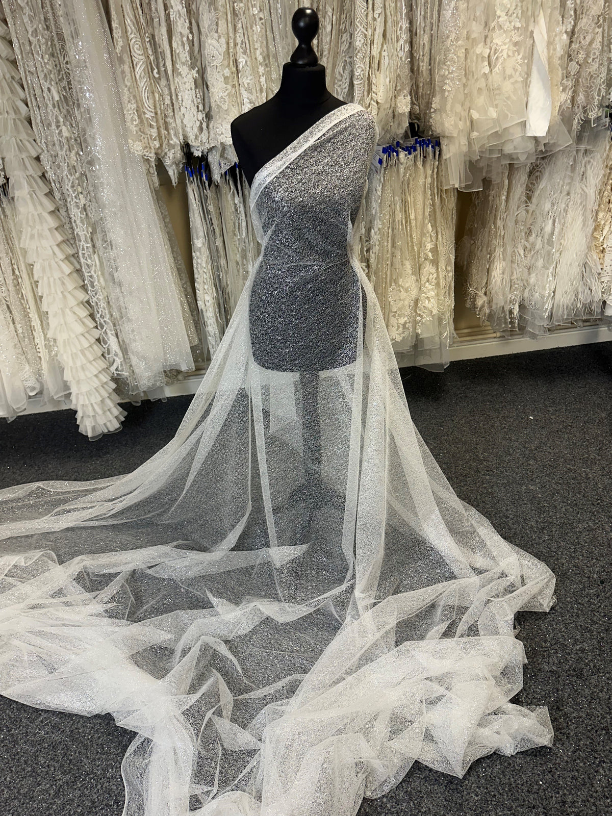 Tulle pailleté ivoire - Saylor