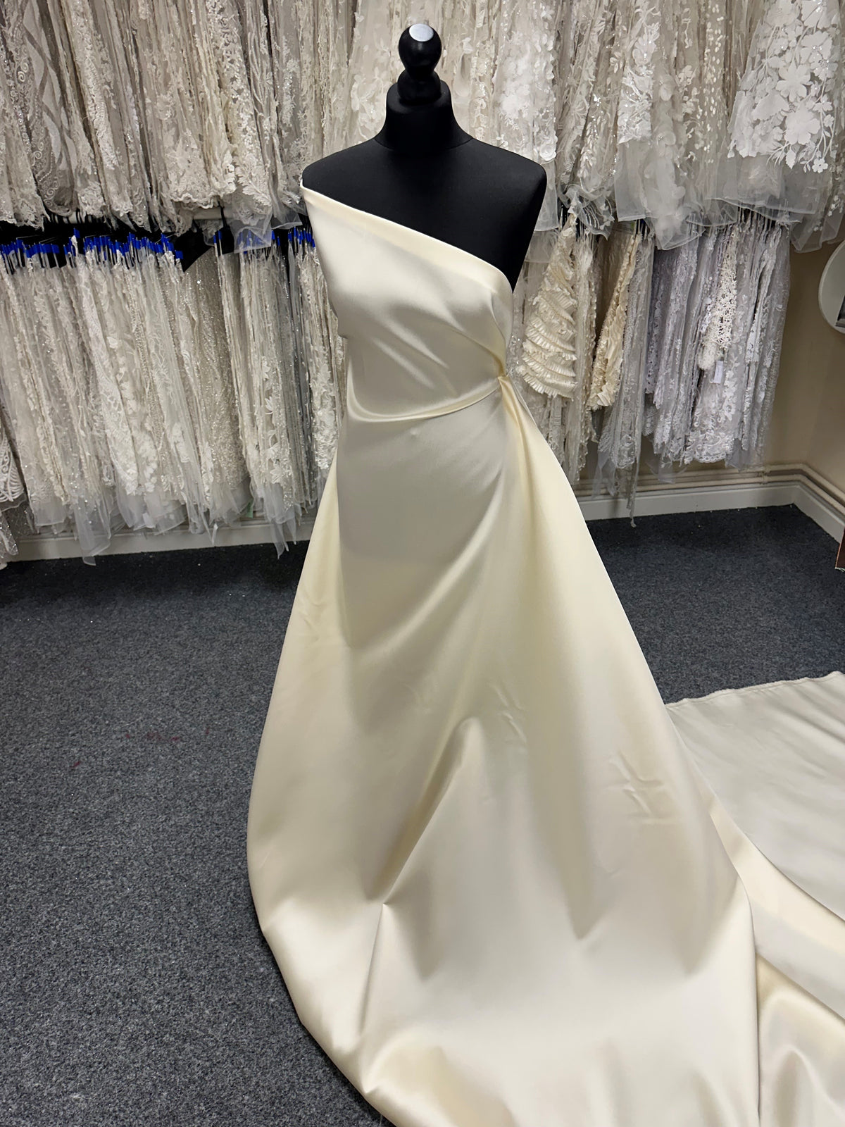 Satin de soie mélangée champagne - Suave