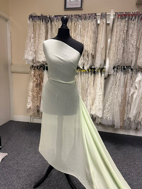 Georgette de soie embrun marin - Shimmer