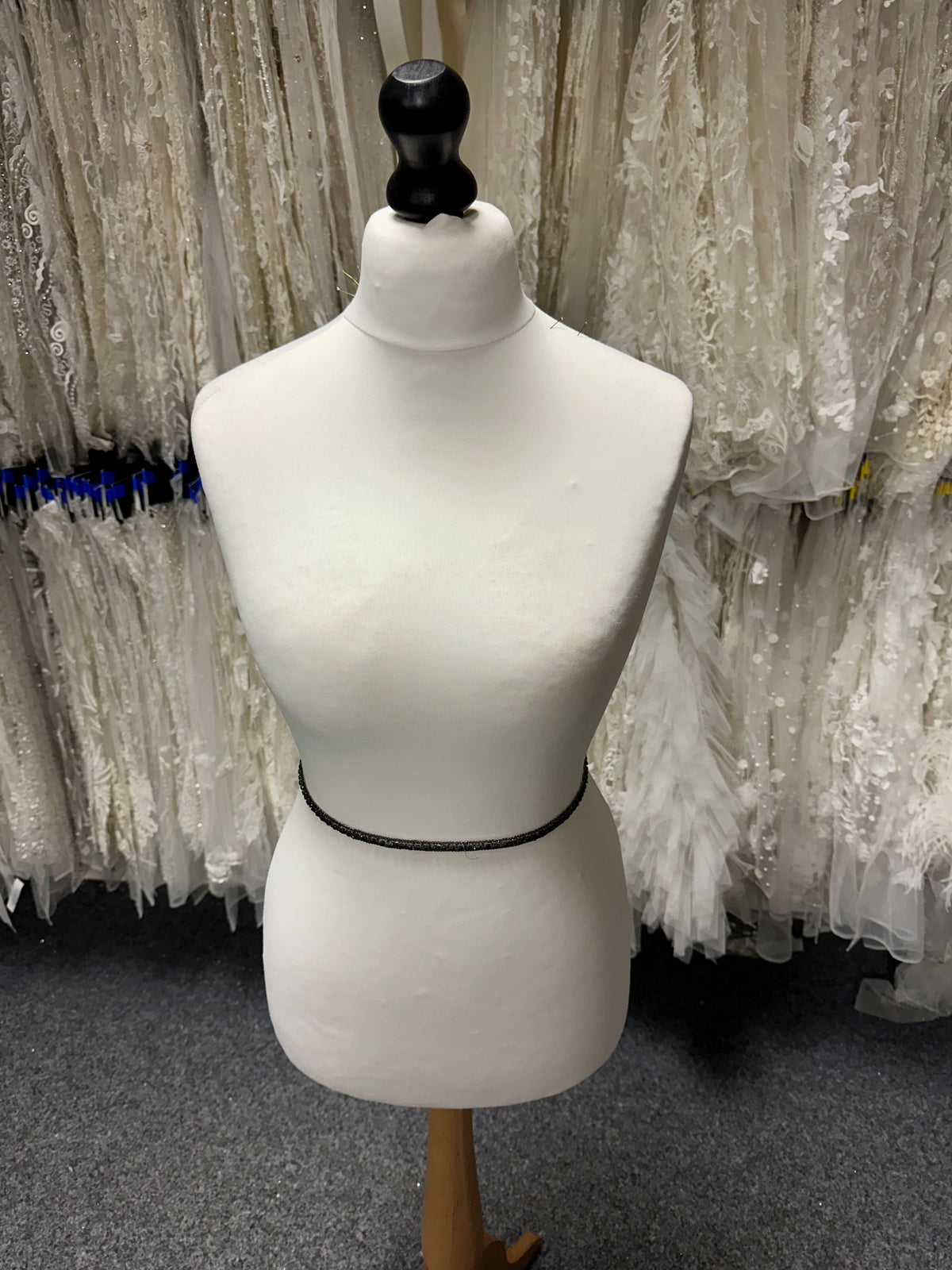 Garniture perlée noire - EH1015