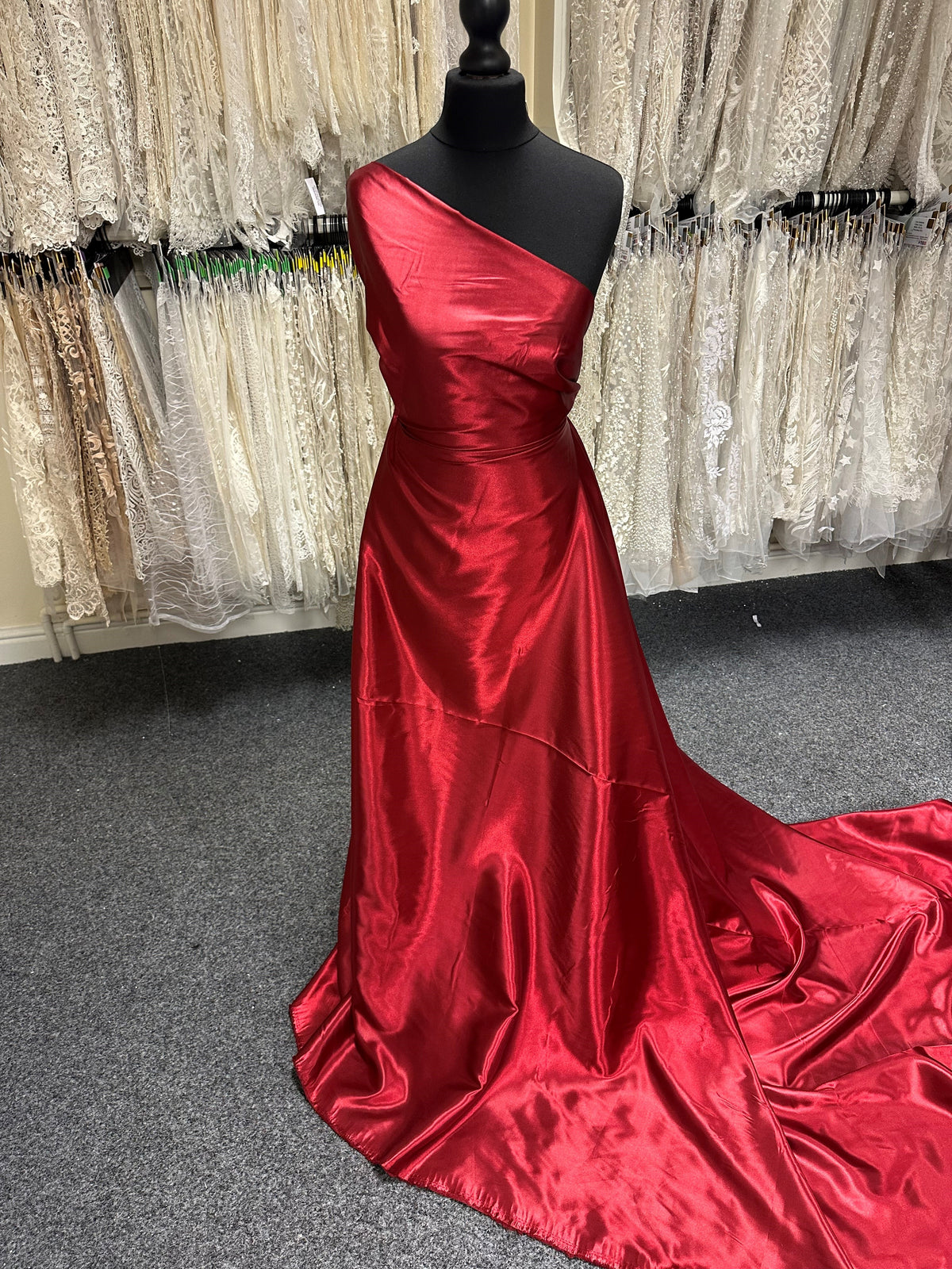 Satin Polyester Bordeaux - Ascot
